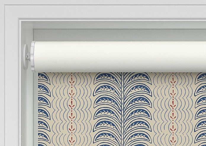 Land & Shore Fintra Stripe (Blackout), Blue Red - Twist&Fit Roller Blind - Image 9